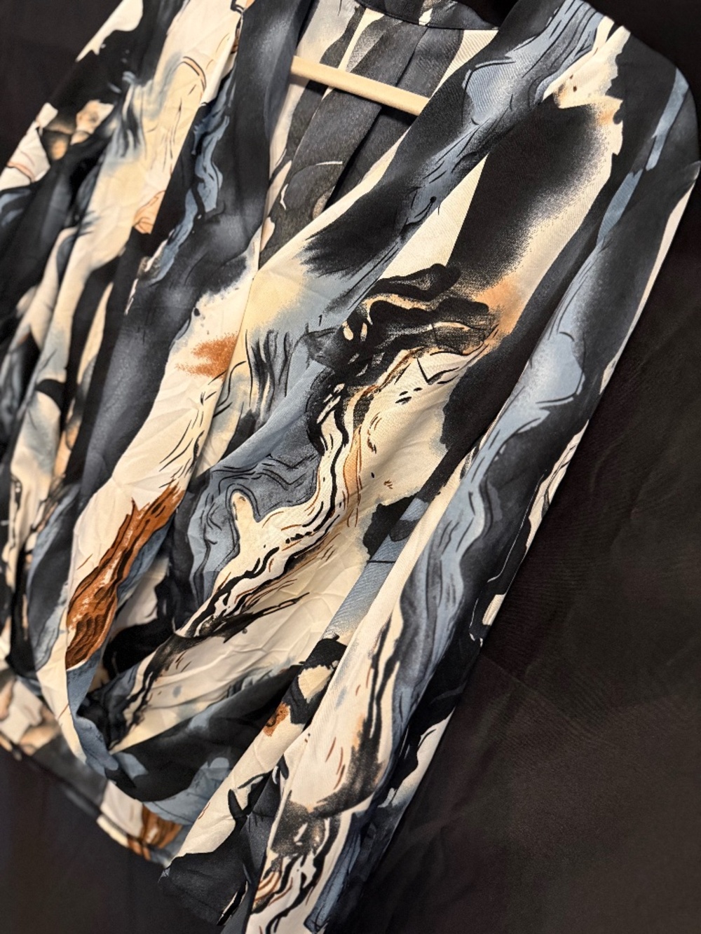 Pretty Marbling Long Sleeve Top (Lg)
